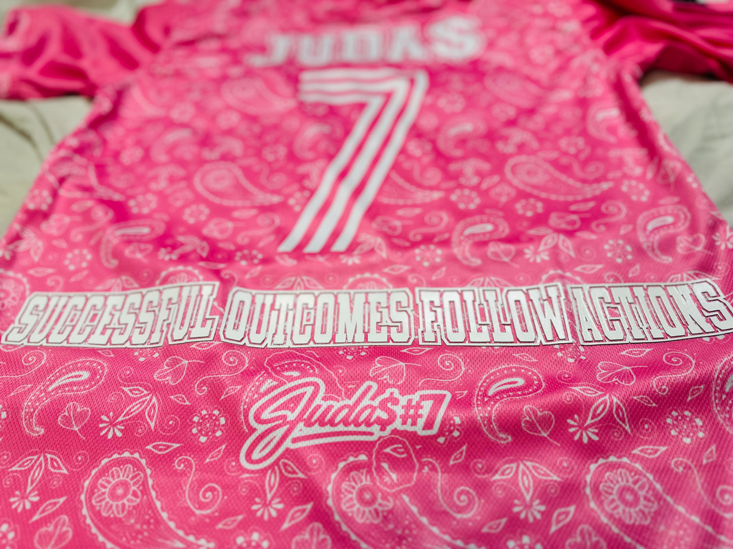 Cam'ron Pink Bandana Renaissance Jersey – Long Sleeve