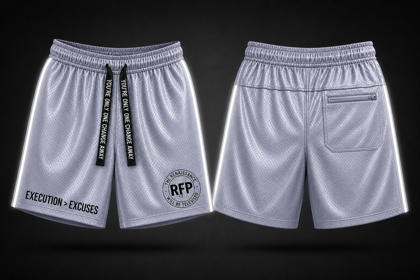 RFP Execution Shorts - The Revelation Mirror Silver · Fully Reflective