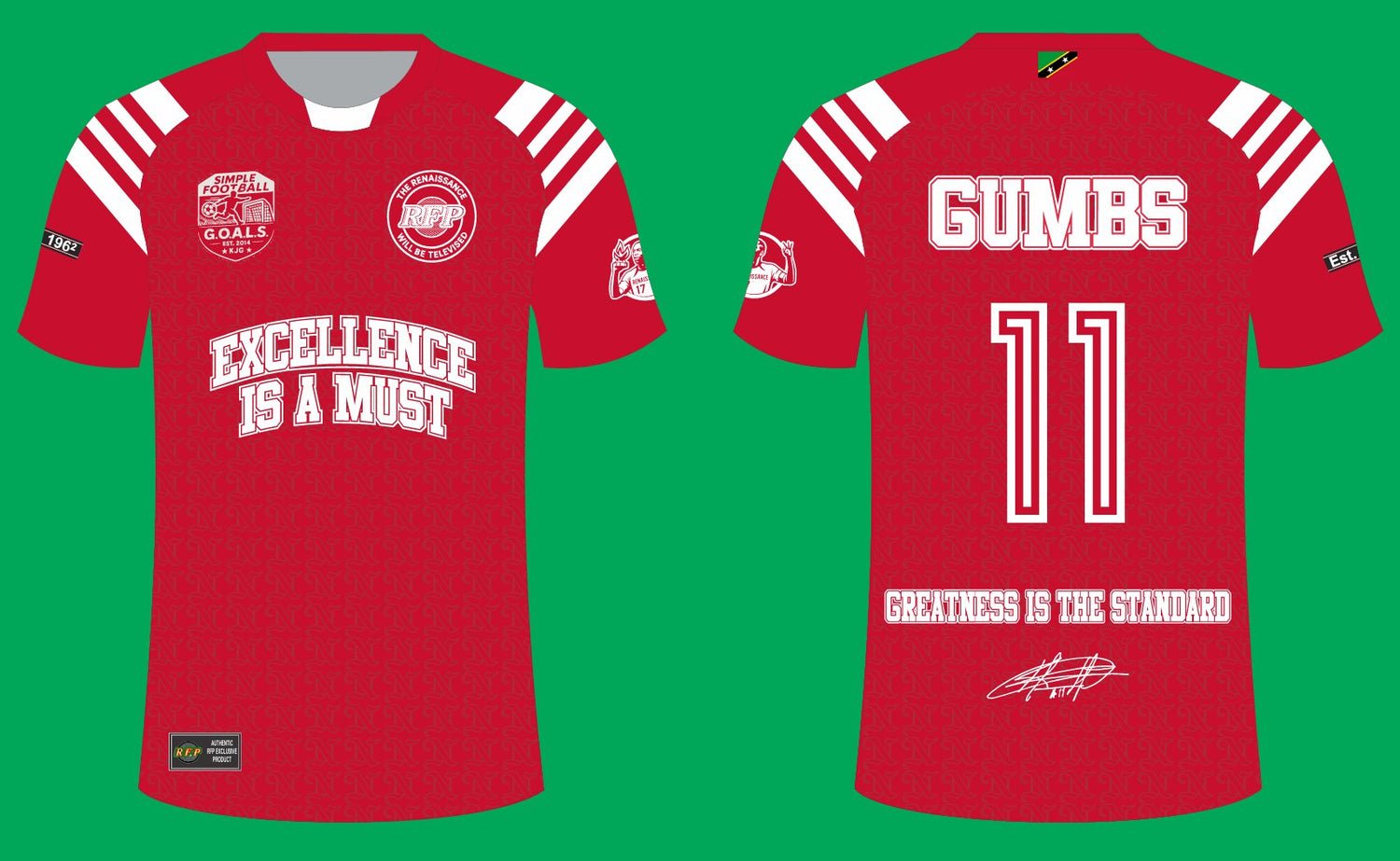 The King Kayamba Gumbs Honorary Renaissance Jersey