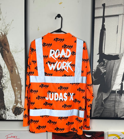 Road Work High-Visibility Construction Shirt — Excess Edition - Orange