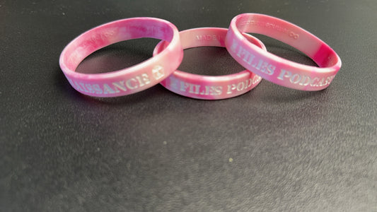 The Renaissance Files Podcast Wrist Bands - Pink Camo