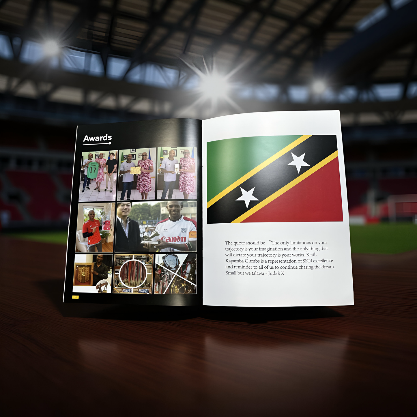 King Kayamba Gumbs Soccer Magazine & Player Card – Legacy Edition