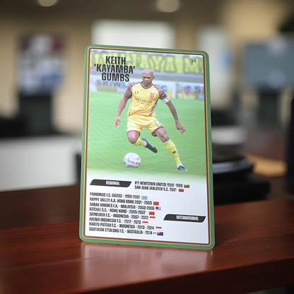 King Kayamba Gumbs Soccer Magazine & Player Card – Legacy Edition