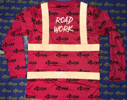Road Work High-Visibility Construction Shirt — Excess Edition - Pink