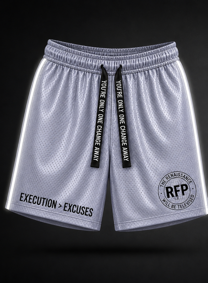 RFP Execution Shorts - The Revelation Mirror Silver · Fully Reflective