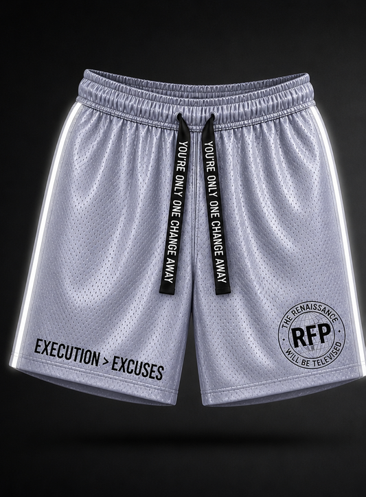 RFP Execution Shorts - The Revelation Mirror Silver · Fully Reflective