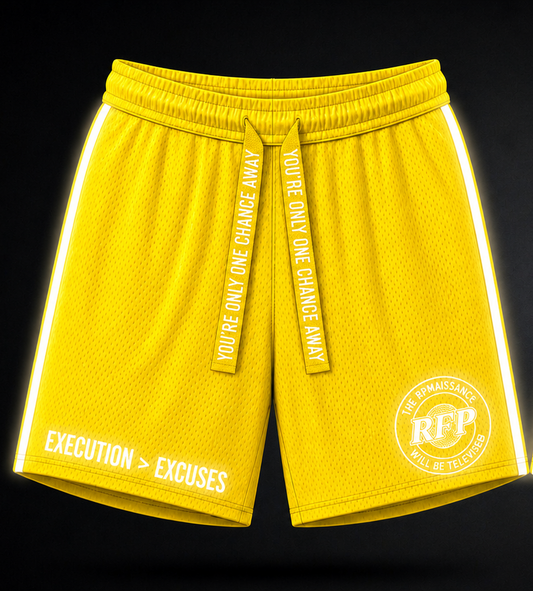 RFP Execution Shorts - The Ascent Solar Gold · Yellow