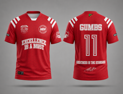 Kayamba Legend Series: Honorary Jersey of Excellence (Red, Short Sleeve)