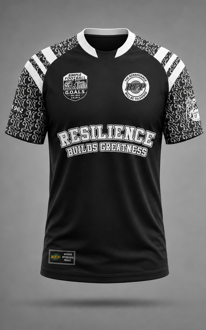 Kayamba Legend Series: Honorary Jersey of Resilience (Black, Short Sleeve)