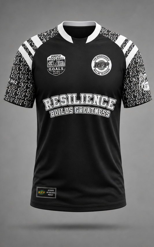 Kayamba Legend Series: Honorary Jersey of Resilience (Black, Short Sleeve)