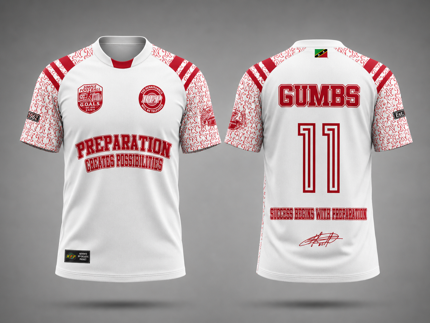 Kayamba Legend Series: Honorary Jersey of Preparation (White, Short Sleeve)
