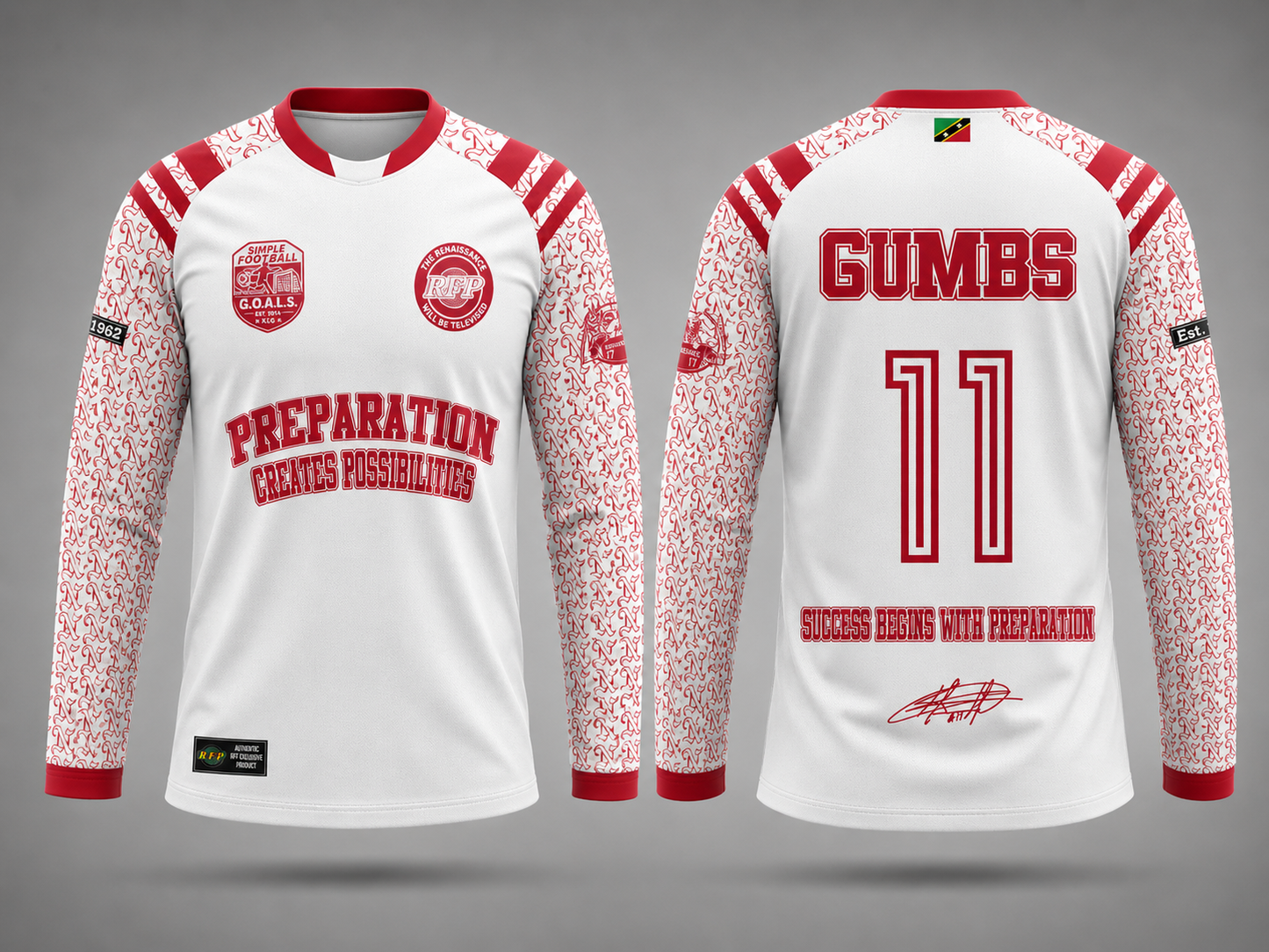 Kayamba Legend Series: Honorary Jersey of Preparation (White, Long Sleeve)