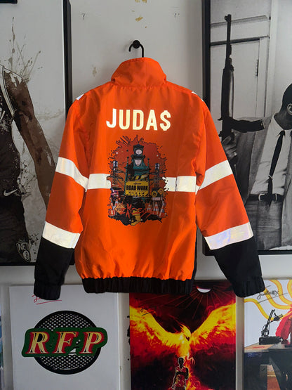 RoadWork Waterproof Construction Windbreaker - Highlighted Orange