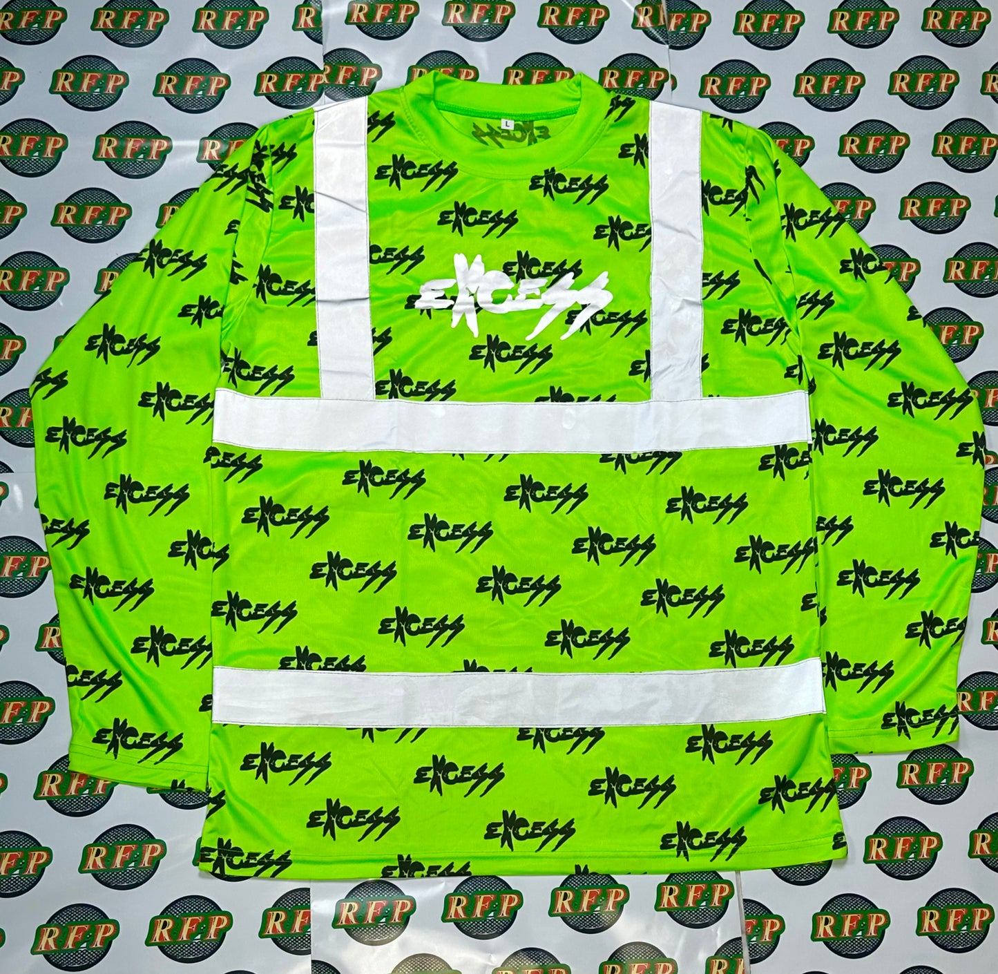 Road Work High-Visibility Construction Shirt — Excess Edition - Green