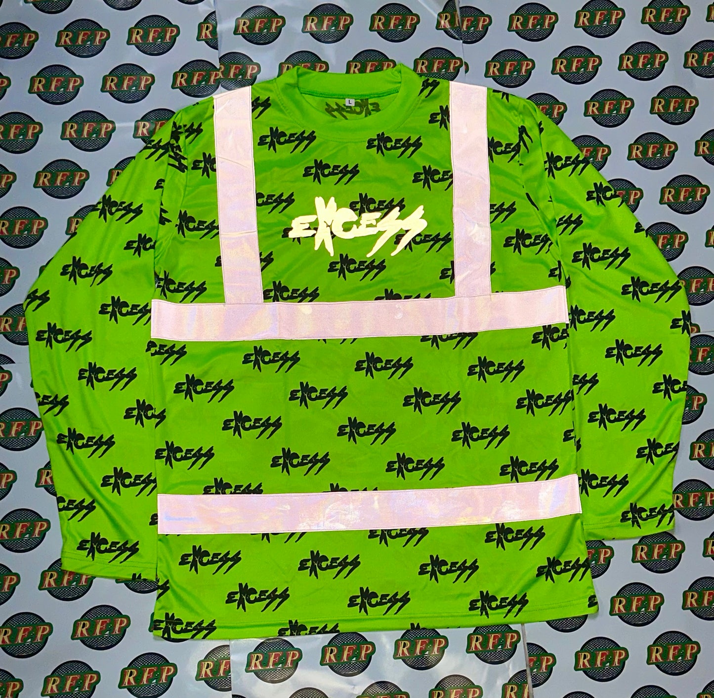 Road Work High-Visibility Construction Shirt — Excess Edition - Green