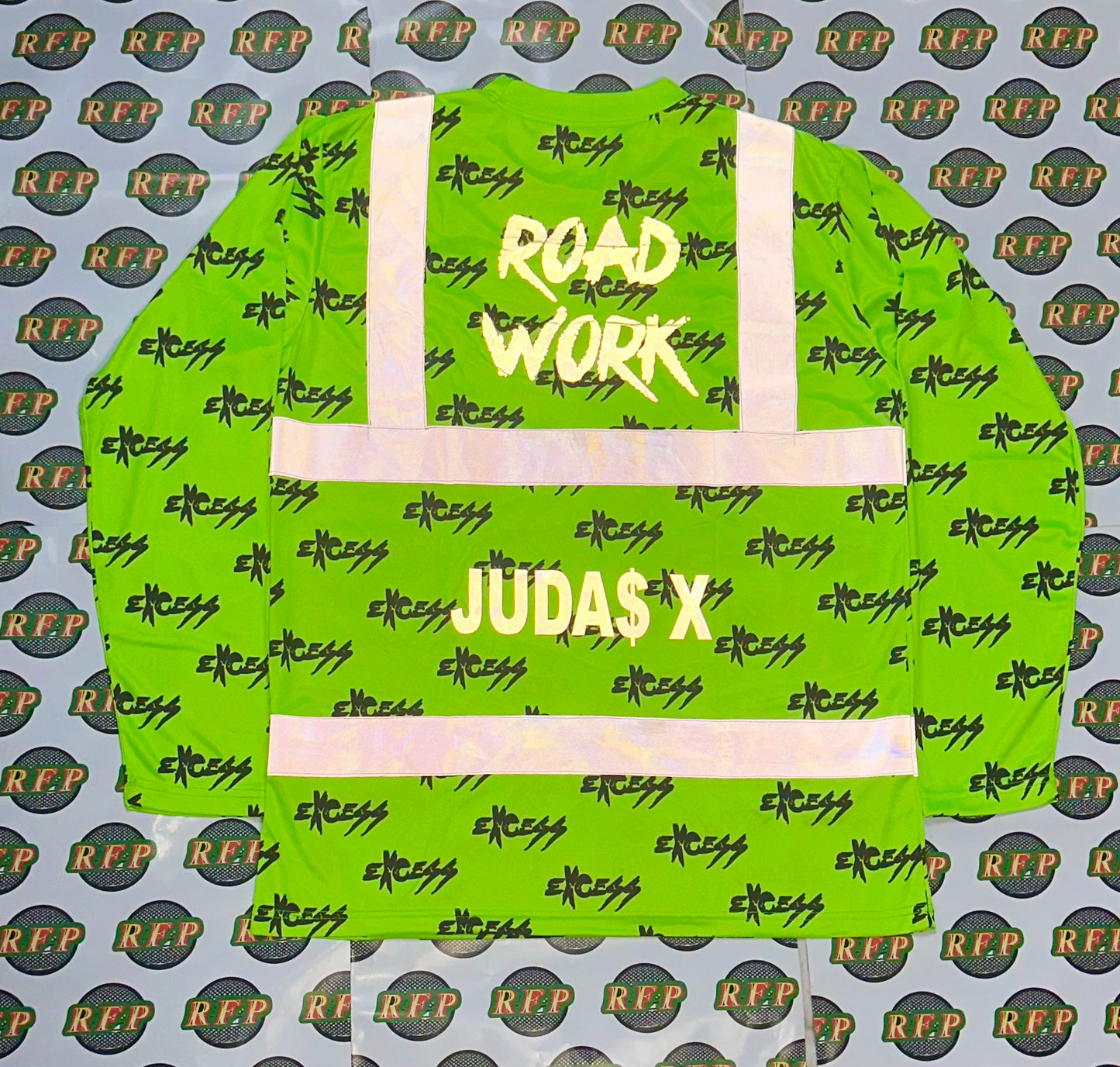 Road Work High-Visibility Construction Shirt — Excess Edition - Green