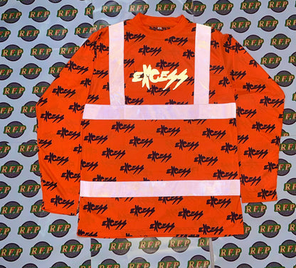 Road Work High-Visibility Construction Shirt — Excess Edition - Orange