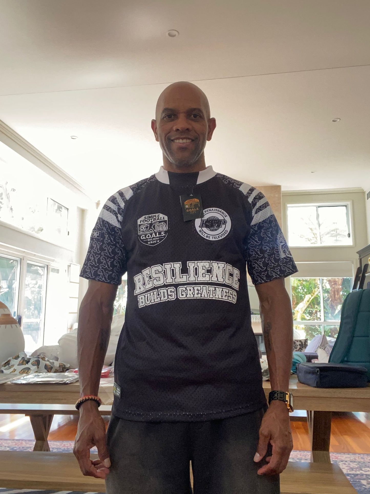 Kayamba Legend Series: Honorary Jersey of Resilience (Black, Short Sleeve)