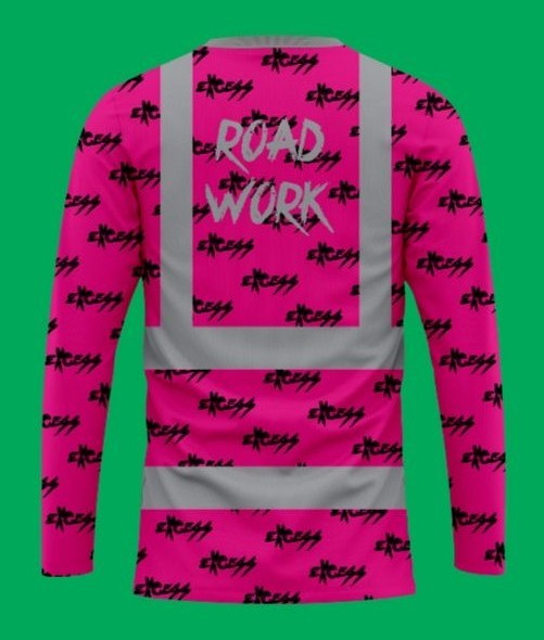 Road Work High-Visibility Construction Shirt — Excess Edition - Pink