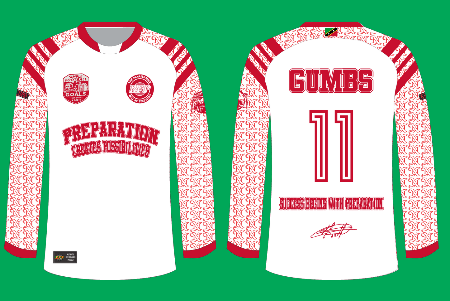 King Kayamba Gumbs Honorary Renaissance Jersey (Long Sleeve) – Limited Edition
