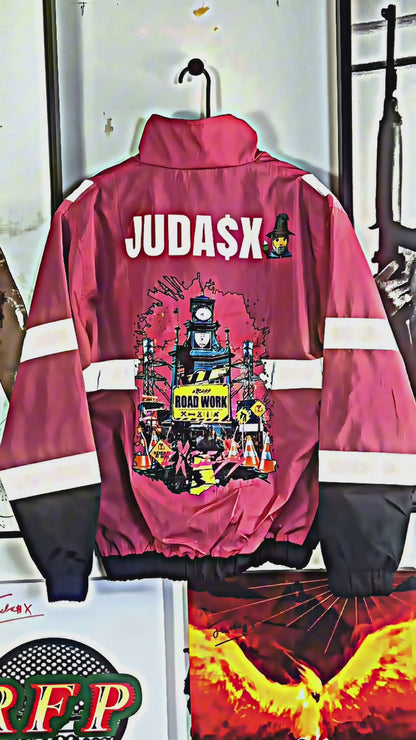RoadWork Waterproof Construction Windbreaker - Highlighted Pink