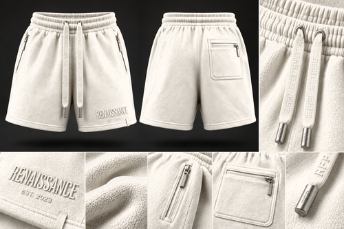 Renaissance Form 1 FW 26 short bone design mockup