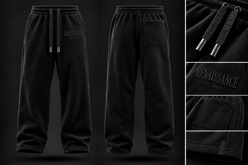 Renaissance Form 1 FW 26 trouser black design mockup