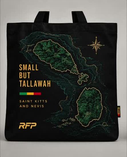Tallawah Map Tote — design mockup