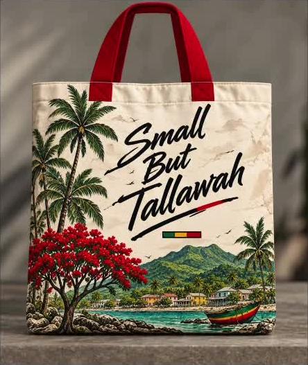 Tallawah Script Tote — design mockup